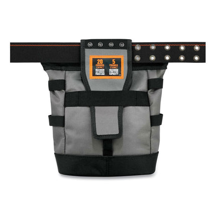 Arsenal 5517 Premium Topped Tool Pouch with Zipper, 6 x 10 x 11.5, Polyester, Black