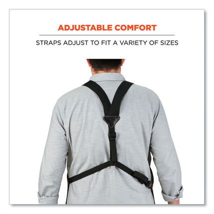 Arsenal 5705 Extended Length Canvas Tool Apron, 13 Compartments, 25.5 x 34, Canvas, Gray