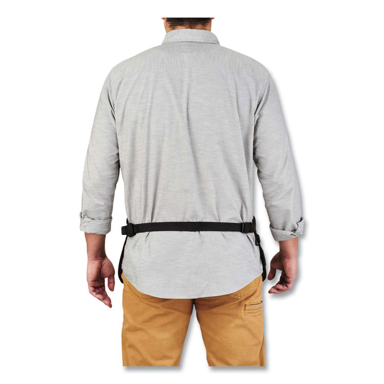 Arsenal 5707 Canvas Waist Apron, 14 Compartments, 25.5 x 34, Canvas, Gray