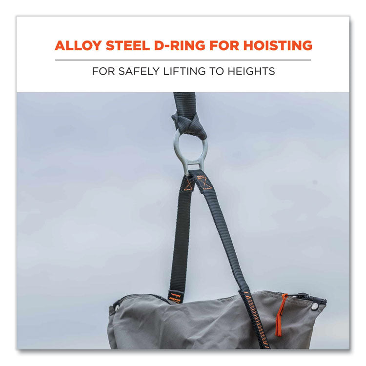 Arsenal 5973 Hoist Bucket Tool Bag with D-Rings and Zipper Top, 12.5 x 12.5 x 17, Gray
