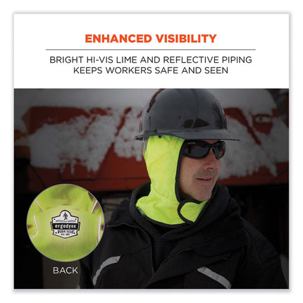 N-Ferno 6842 2-Layer Poly Shoulder Winter Liner, Fleece/Polyester, One Size Fits Most, Lime