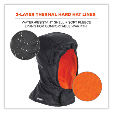 N-Ferno 6842 2-Layer Poly Shoulder Winter Liner, Fleece/Polyester, One Size Fits Most, Black
