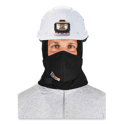 N-Ferno 6876 2-Layer FR Liner + Mouthpiece Kit, Modacrylic Cotton, One Size Fits Most, Black