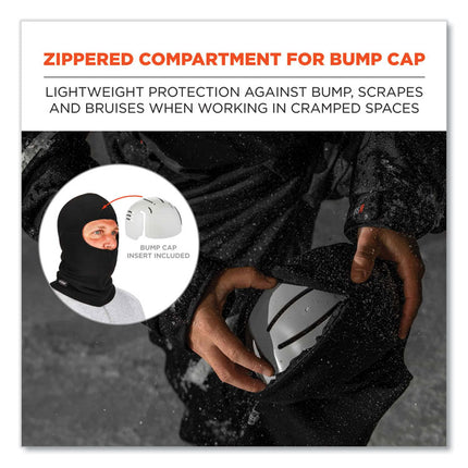 N-Ferno 6893ZI Balaclava + Bump Cap Insert, One Size Fits Most, Black