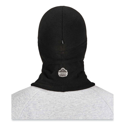 N-Ferno 6893Z Balaclava with Zipper for Bump Cap Insert, Polyester Fleece, One Size Fit Most, Black