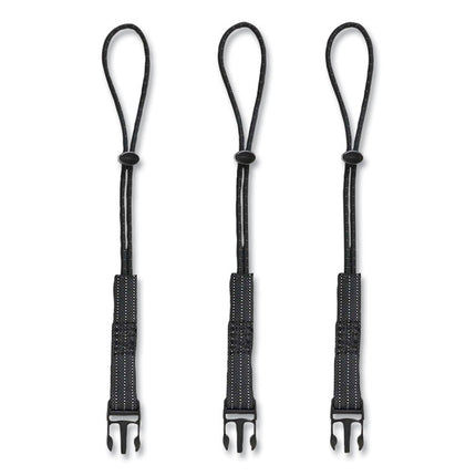 Squids 3192 Wrist Lanyard Tethering Kit, 3 lb Max Working Capacity, 7.5" Long, Black