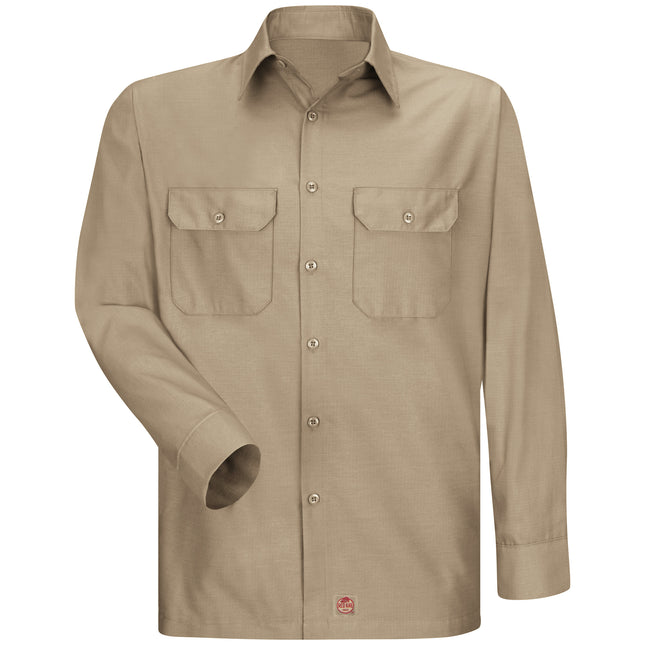 Red Kap® Men's Long Sleeve Solid Rip Stop Shirt / SY50KH