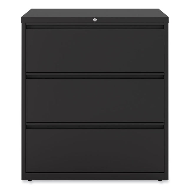 Lateral File, 3 Legal/Letter/A4/A5-Size File Drawers, Black, 36" x 18.63" x 40.25"