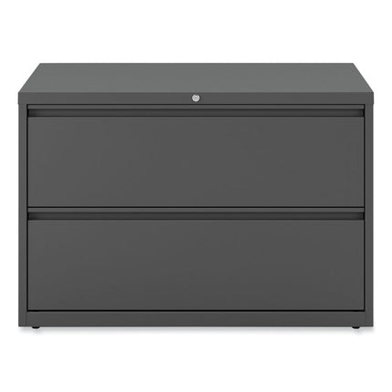 Lateral File, 2 Legal/Letter-Size File Drawers, Charcoal, 42" x 18.63" x 28"