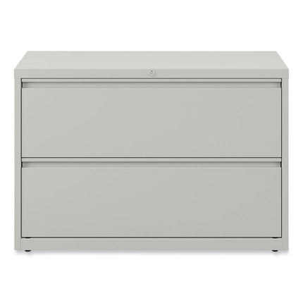 Lateral File, 2 Legal/Letter-Size File Drawers, Light Gray, 42" x 18.63" x 28"