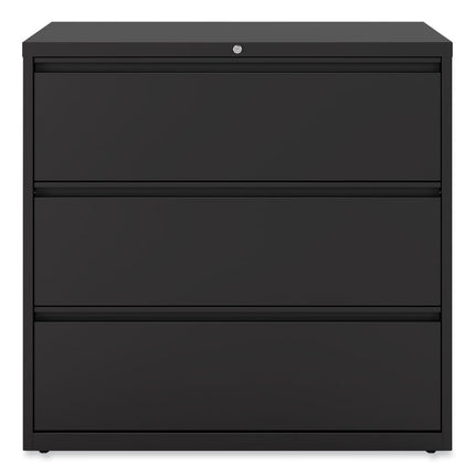 Lateral File, 3 Legal/Letter/A4/A5-Size File Drawers, Black, 42" x 18.63" x 40.25"