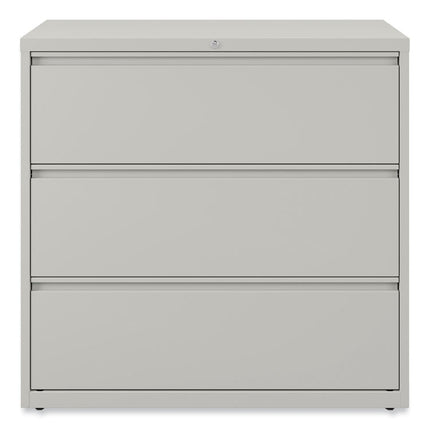 Lateral File, 3 Legal/Letter/A4/A5-Size File Drawers, Light Gray, 42" x 18.63" x 40.25"