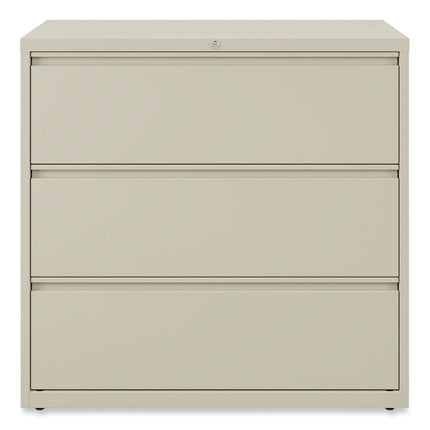 Lateral File, 3 Legal/Letter/A4/A5-Size File Drawers, Putty, 42" x 18.63" x 40.25"