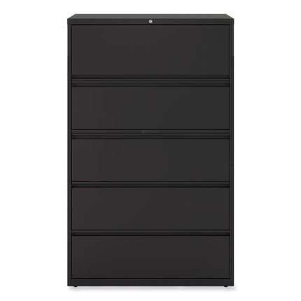 Lateral File, 5 Legal/Letter/A4/A5-Size File Drawers, Black, 42" x 18.63" x 67.63"