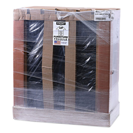 Standard Assembled Storage Cabinet, 36w x 18d x 42h, Black