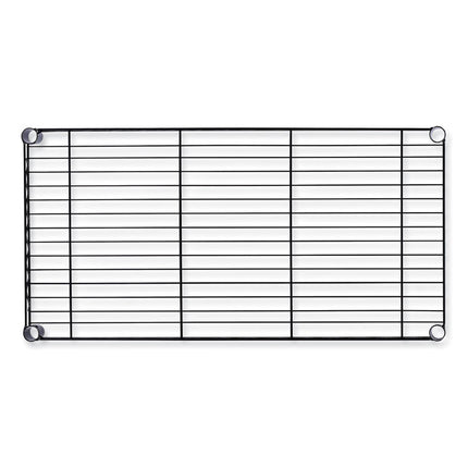 Wire Shelving Garment Rack, 30 Garments, 36w X 18d X 75h, Black
