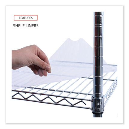 Wire Shelving Garment Rack, 30 Garments, 36w X 18d X 75h, Silver