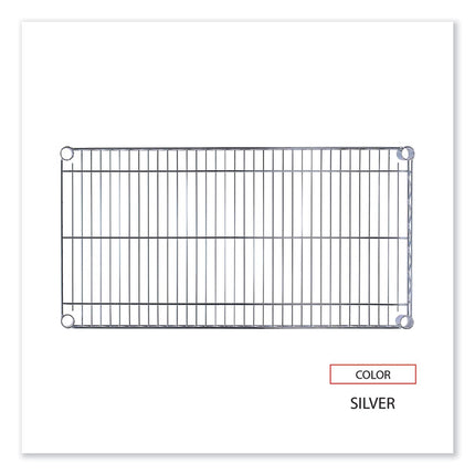 Industrial Wire Shelving Extra Wire Shelves, 36w X 18d, Silver, 2 Shelves/carton