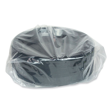 Meadoware Impact Plastic Dinnerware, Plate, 10.25" dia, Black, 500/Carton
