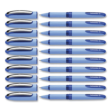 One Hybrid N Rollerball Pen, Stick, Extra-Fine 0.3 mm, Blue Ink, Blue Barrel, 10/Box
