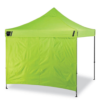 Shax 6051 Heavy-Duty Pop-Up Tent Kit, Single Skin, 10 ft x 10 ft, Polyester/Steel, Lime