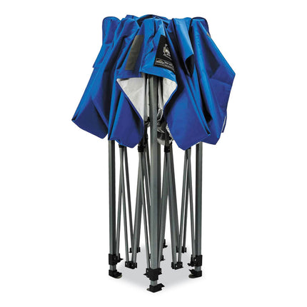 Shax 6052 Heavy-Duty Tent Kit + Mesh Windows, Single Skin, 10 ft x 10 ft, Polyester/Steel, Blue