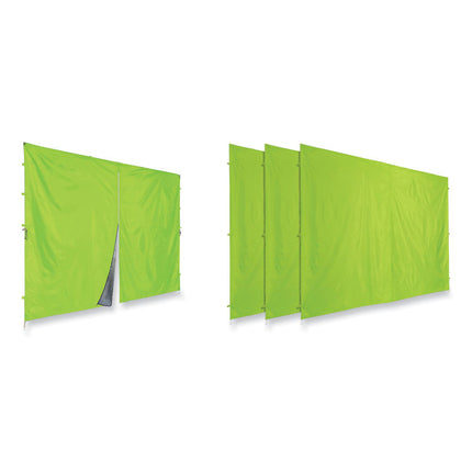 Shax 6054 Pop-Up Tent Sidewall Kit, Single Skin, 10 ft x 10 ft, Polyester, Lime