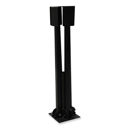 Shax 6190 Umbrella Stand, 1.65" Cylinder with Set Screw Clamp, Metal, 48 x 48 x 10, Black