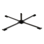 Shax 6190 Umbrella Stand, 1.65" Cylinder with Set Screw Clamp, Metal, 48 x 48 x 10, Black