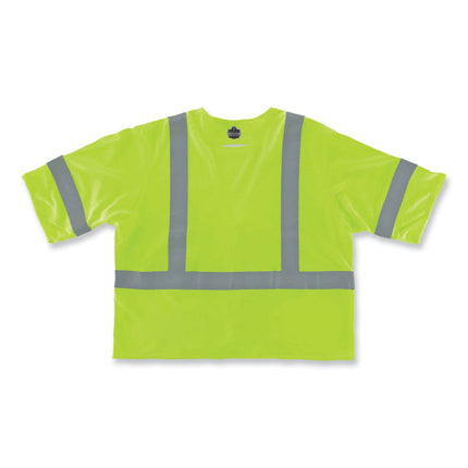 GloWear 8356FRHL Class 3 FR Hook and Loop Safety Vest with Sleeves, Modacrylic, Small/Medium, Lime