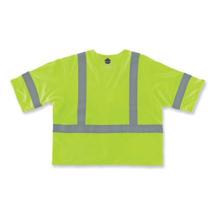 GloWear 8356FRHL Class 3 FR Hook and Loop Safety Vest with Sleeves, Modacrylic, Large/X-Large, Lime