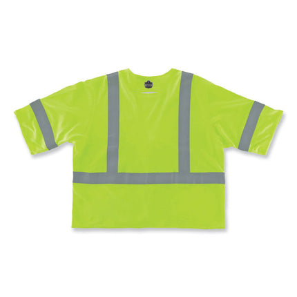GloWear 8356FRHL Class 3 FR Hook and Loop Safety Vest with Sleeves, Modacrylic, 2X-Large/3X-Large, Lime