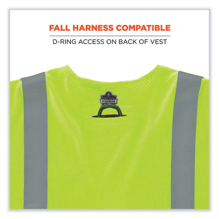 GloWear 8356FRHL Class 3 FR Hook and Loop Safety Vest with Sleeves, Modacrylic, 2X-Large/3X-Large, Lime
