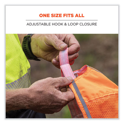 GloWear 8930 Hi-Vis Baseball Cap, Polyester, One Size Fits Most, Orange