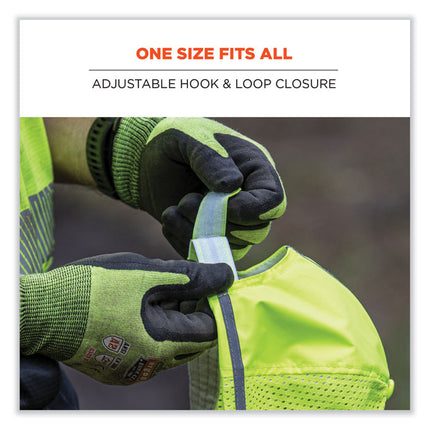 GloWear 8930 Hi-Vis Baseball Cap, Polyester, One Size Fits Most, Lime