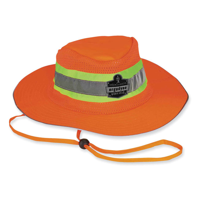 GloWear 8935 Hi-Vis Ranger Sun Hat, Polyester, Small/Medium, Orange