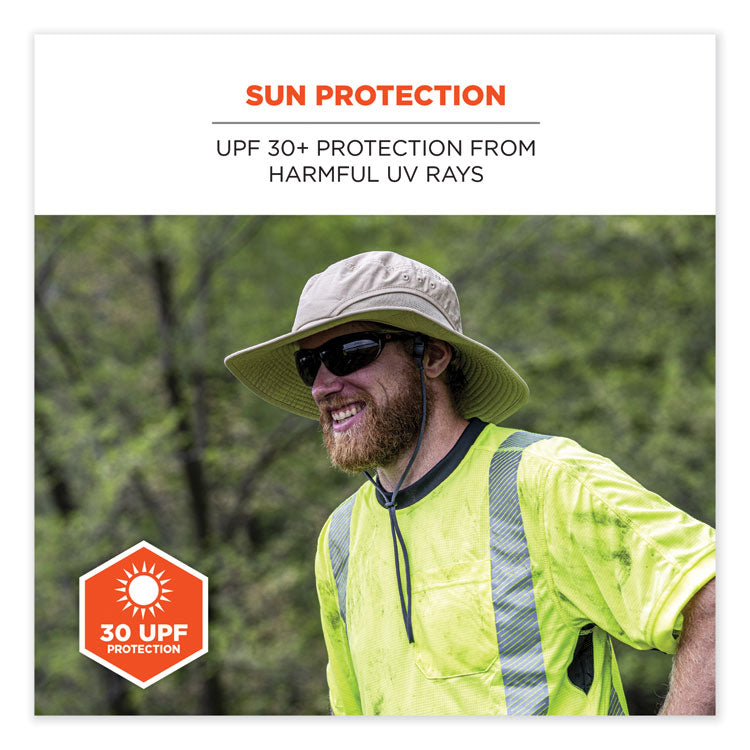 GloWear 8283BK Class 2 Lightweight Performance Hi-Vis T-Shirt, Polyester, Large, Lime