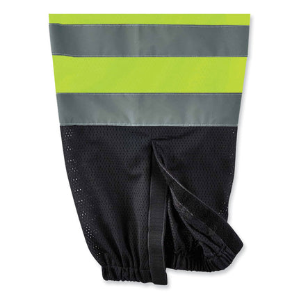 GloWear 8910BK Class E Hi-Vis Pants with Black Bottom, Polyester, 2X-Large/3X-Large, Lime