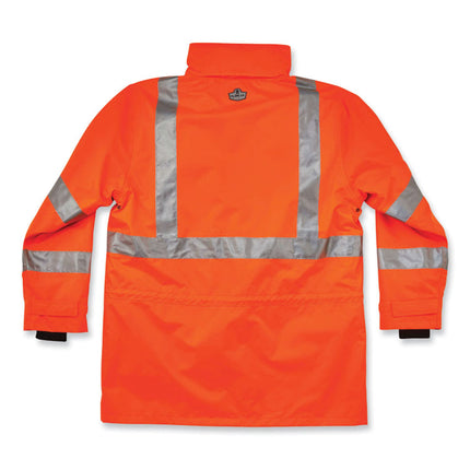 GloWear 8385 Class 3 Hi-Vis 4-in-1 Jacket, Large, Orange