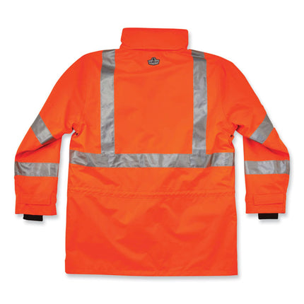 GloWear 8385 Class 3 Hi-Vis 4-in-1 Jacket, X-Large, Orange