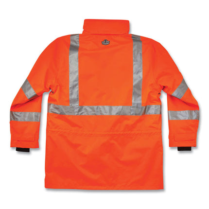 GloWear 8385 Class 3 Hi-Vis 4-in-1 Jacket, 2X-Large, Orange