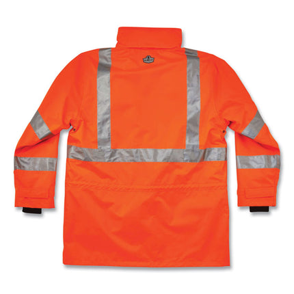 GloWear 8385 Class 3 Hi-Vis 4-in-1 Jacket, 3X-Large, Orange