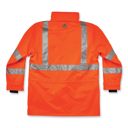 GloWear 8385 Class 3 Hi-Vis 4-in-1 Jacket, 4X-Large, Orange