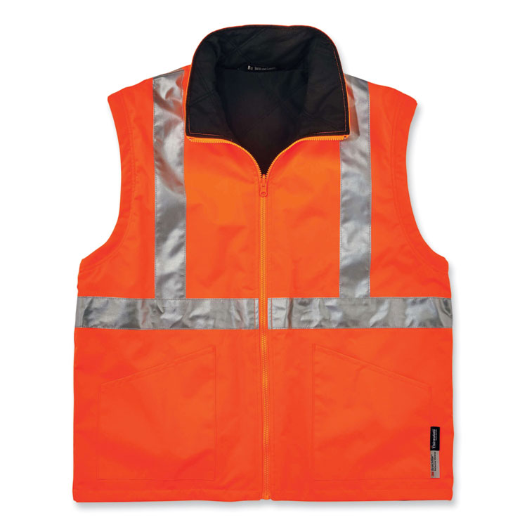 GloWear 8385 Class 3 Hi-Vis 4-in-1 Jacket, 4X-Large, Orange