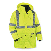GloWear 8385 Class 3 Hi-Vis 4-in-1 Jacket, Small, Lime