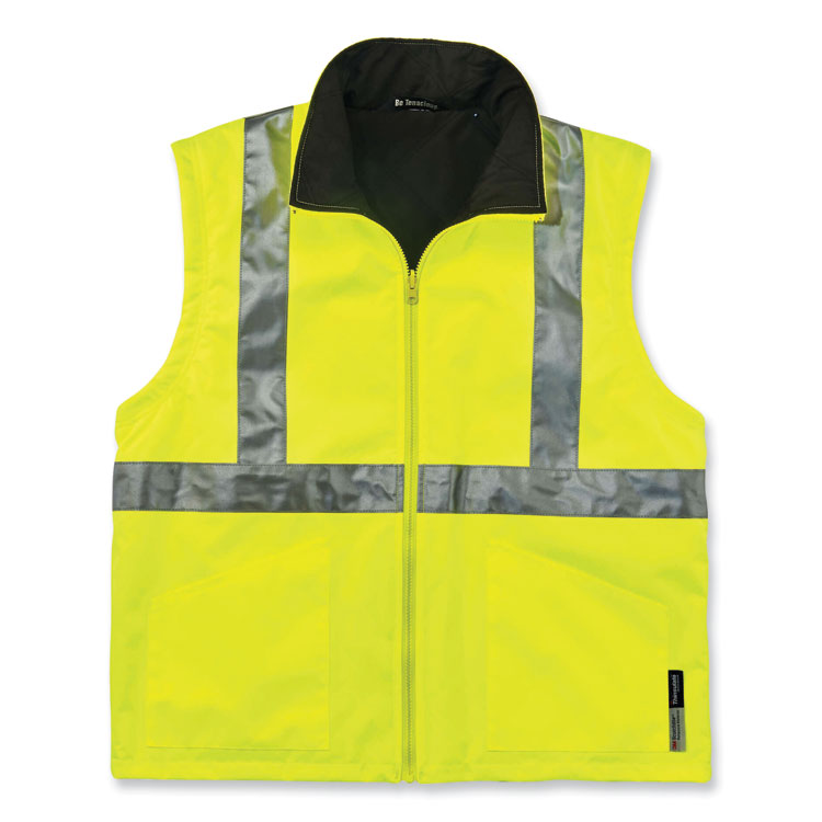 GloWear 8385 Class 3 Hi-Vis 4-in-1 Jacket, Large, Lime