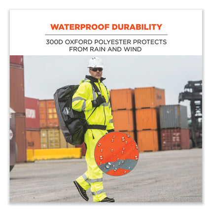 GloWear 8915 Class E Hi-Vis Rain Pants, Large, Orange