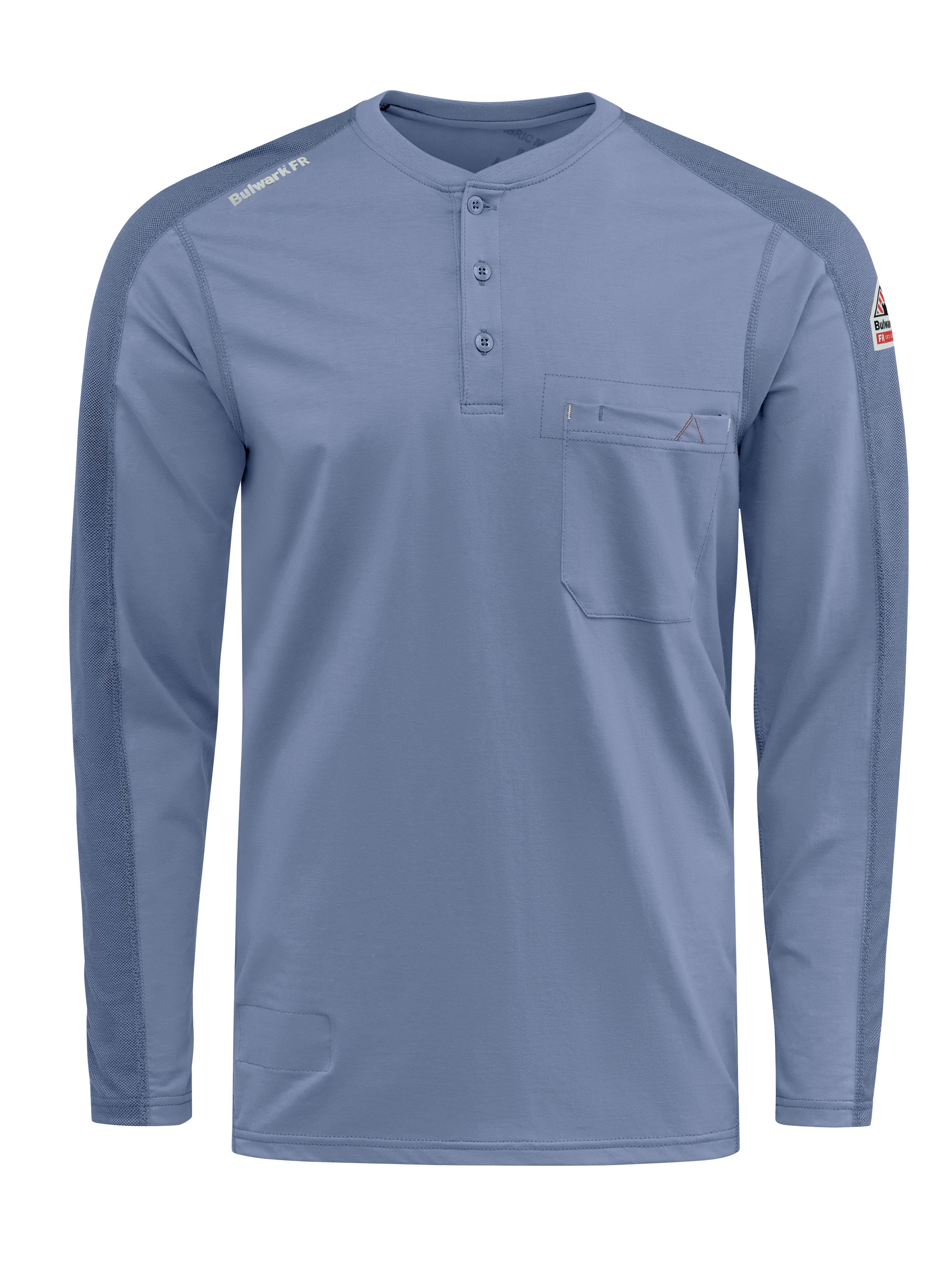 Bulwark® Men's Flex Knit Henley / STL2LB