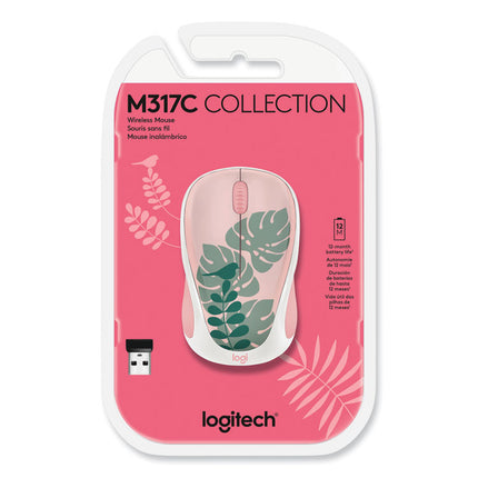 Design Collection Wireless Optical Mouse, 2.4 GHz Frequency/33 ft Wireless Range, Left/Right Hand Use, Chirpy Bird