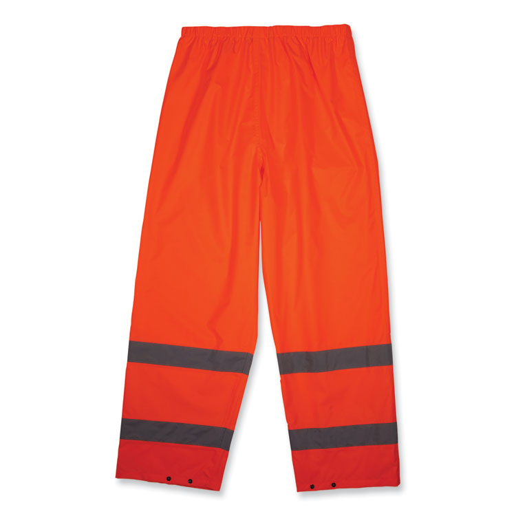 GloWear 8916 Class E Lightweight Hi-Vis Rain Pants, 4X-Large, Orange